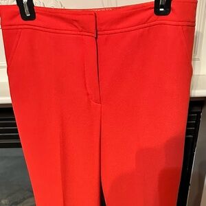 Trina Turk Vibrant Red Straight Leg Pants